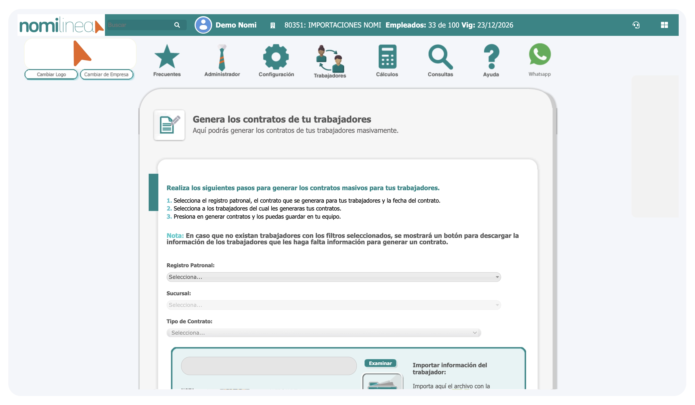 Editor de Contratos